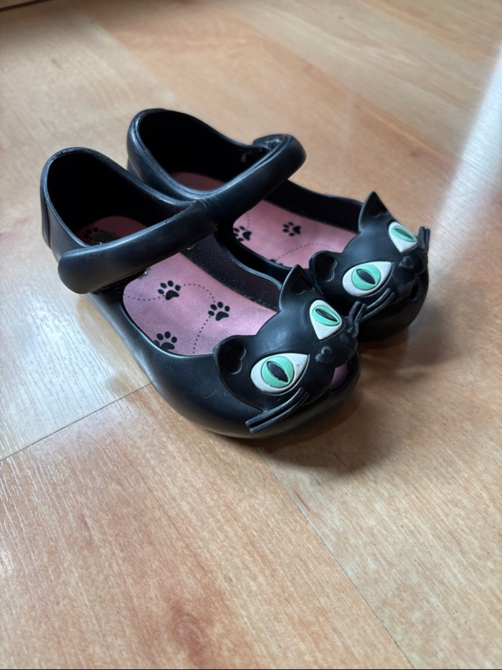 Mini Melissa Ultragirl II Black Cat Mary Jane shoes 7